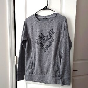 The North Face Heather Gray Crewneck Medium